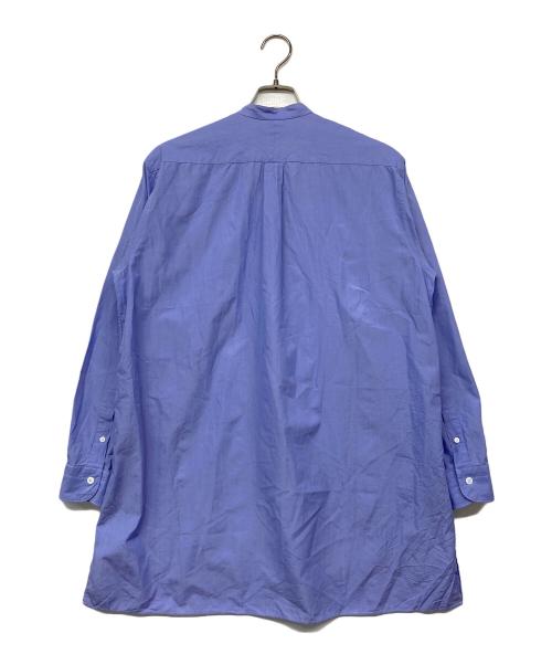 COMOLI（コモリ）COMOLI (コモリ) バンドカラーシャツ ブルー サイズ:1の古着・服飾アイテム