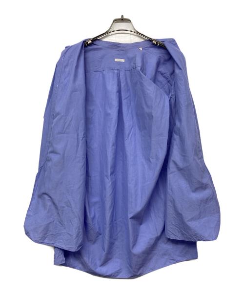 COMOLI（コモリ）COMOLI (コモリ) バンドカラーシャツ ブルー サイズ:1の古着・服飾アイテム