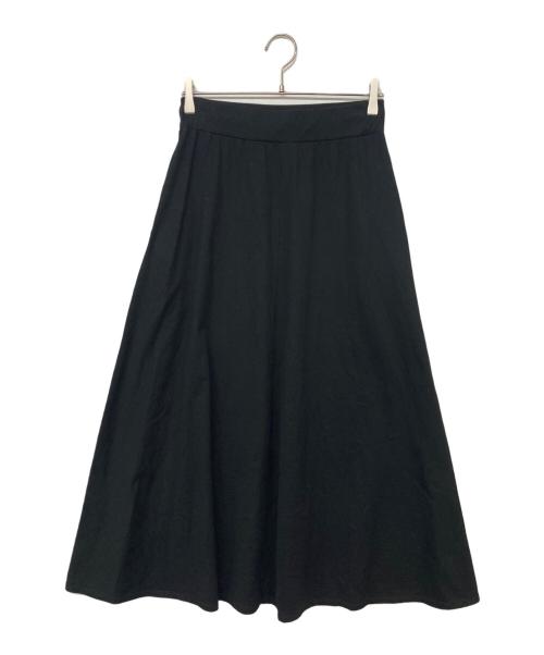 THREE DOTS（スリードッツ）THREE DOTS (スリードッツ) Long staple yarn skirt/ロングステープルヤーン スカート ブラック サイズ:Mの古着・服飾アイテム