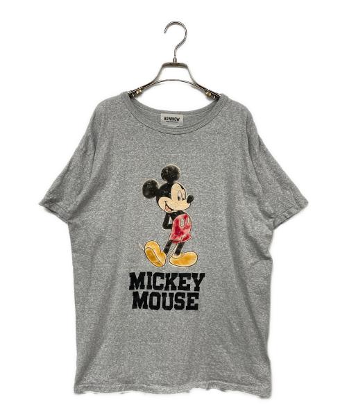 BOWWOW（バウワウ）BOWWOW (バウワウ) MICKEY MOUSE  TEE/ミッキーマウスT グレー サイズ:Lの古着・服飾アイテム
