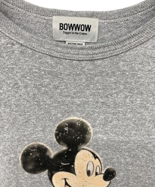 BOWWOW（バウワウ）BOWWOW (バウワウ) MICKEY MOUSE  TEE/ミッキーマウスT グレー サイズ:Lの古着・服飾アイテム