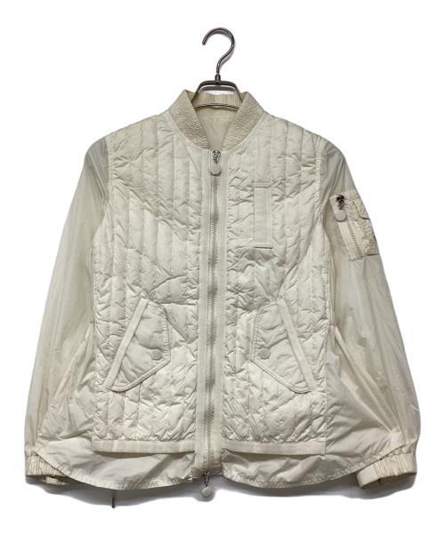 MONCLER（モンクレール）MONCLER (モンクレール) キルティングジャケット ホワイト サイズ:1の古着・服飾アイテム