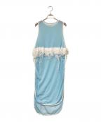 osakentaroオサケンタロウ）の古着「シアーワンピース」｜スカイブルー