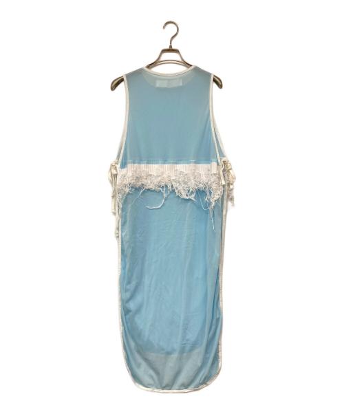 osakentaro（オサケンタロウ）OSAKENTARO (オサケンタロウ) シアーワンピース スカイブルー サイズ:記載なしの古着・服飾アイテム