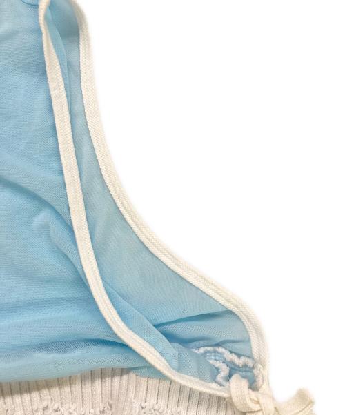 osakentaro（オサケンタロウ）OSAKENTARO (オサケンタロウ) シアーワンピース スカイブルー サイズ:記載なしの古着・服飾アイテム