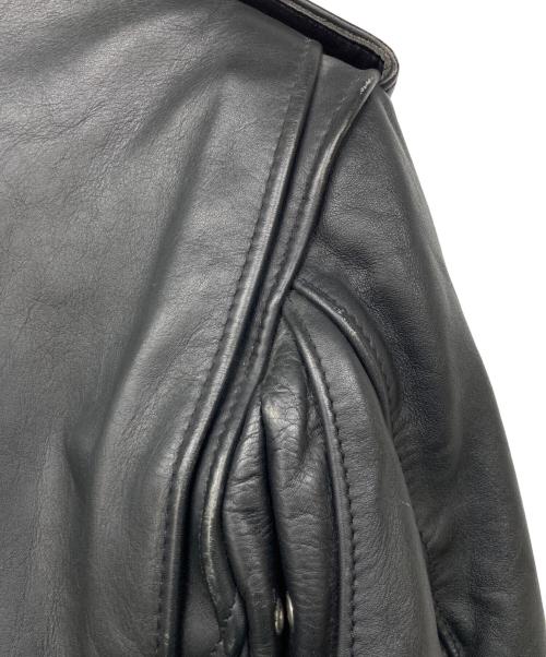 Schott（ショット）Schott (ショット) ダブルライダースジャケット ブラック サイズ:38の古着・服飾アイテム