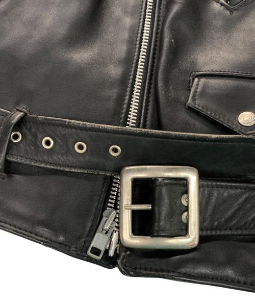 Schott（ショット）Schott (ショット) ダブルライダースジャケット ブラック サイズ:38の古着・服飾アイテム