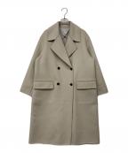 JOHN SMEDLEYジョンスメドレー）の古着「ウールダブルフェイスチェスターコート」｜ベージュ