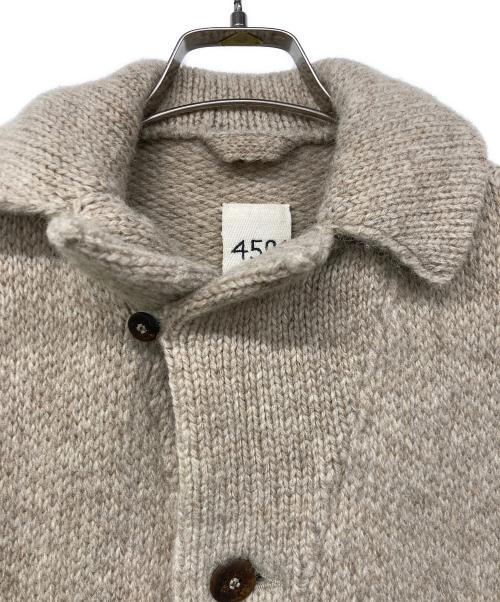 45R（フォーティファイブ・アール）45R (フォーティーファイブアール) ウールニットジャケット ベージュ サイズ:3の古着・服飾アイテム