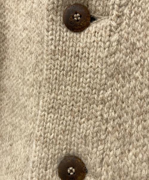 45R（フォーティファイブ・アール）45R (フォーティーファイブアール) ウールニットジャケット ベージュ サイズ:3の古着・服飾アイテム