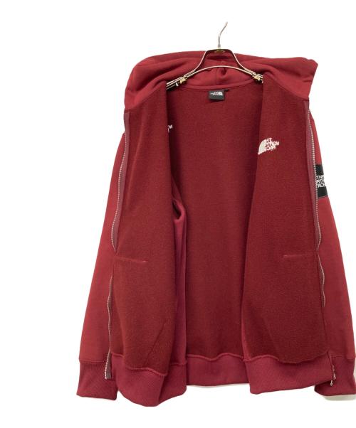 THE NORTH FACE（ザ ノース フェイス）THE NORTH FACE (ザ ノース フェイス) スクエアロゴフルジップ レッド サイズ:Lの古着・服飾アイテム