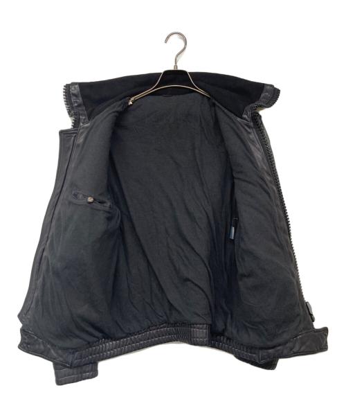 GIORGIO BRATO（ジョルジョブラッド）GIORGIO BRATO (ジョルジョブラッド) レザージャケット ブラック サイズ:48の古着・服飾アイテム