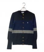 Vivienne Westwood manヴィヴィアン ウェストウッド マン）の古着「バイカラーカーディガン」｜ネイビー