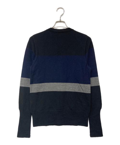 Vivienne Westwood man（ヴィヴィアン ウェストウッド マン）Vivienne Westwood man (ヴィヴィアン ウェストウッド マン) バイカラーカーディガン ネイビー サイズ:44の古着・服飾アイテム