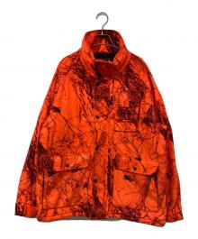 Gamehide（ゲームハイド）の古着「総柄ジャケット/フラットランド パーカー」｜オレンジ