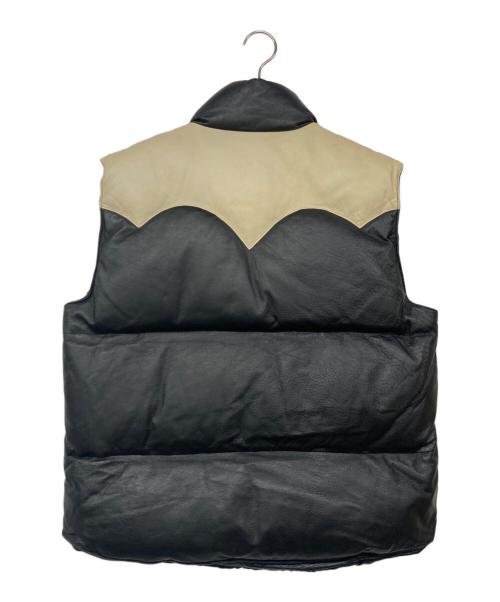 FREEDOM SPORTS WEAR（フリーダムスポーツウェア）FREEDOM SPORTS WEAR (フリーダムスポーツウェア) レザーダウンベスト ブラック サイズ:42の古着・服飾アイテム