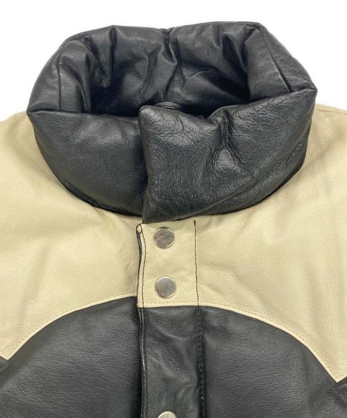 FREEDOM SPORTS WEAR（フリーダムスポーツウェア）FREEDOM SPORTS WEAR (フリーダムスポーツウェア) レザーダウンベスト ブラック サイズ:42の古着・服飾アイテム