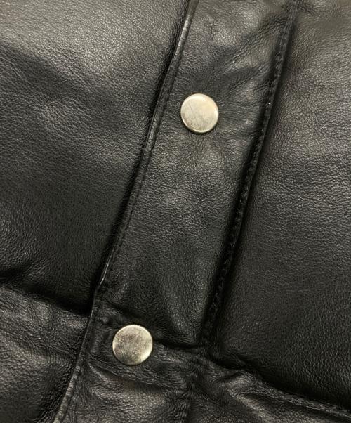 FREEDOM SPORTS WEAR（フリーダムスポーツウェア）FREEDOM SPORTS WEAR (フリーダムスポーツウェア) レザーダウンベスト ブラック サイズ:42の古着・服飾アイテム