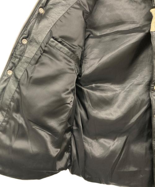 FREEDOM SPORTS WEAR（フリーダムスポーツウェア）FREEDOM SPORTS WEAR (フリーダムスポーツウェア) レザーダウンベスト ブラック サイズ:42の古着・服飾アイテム