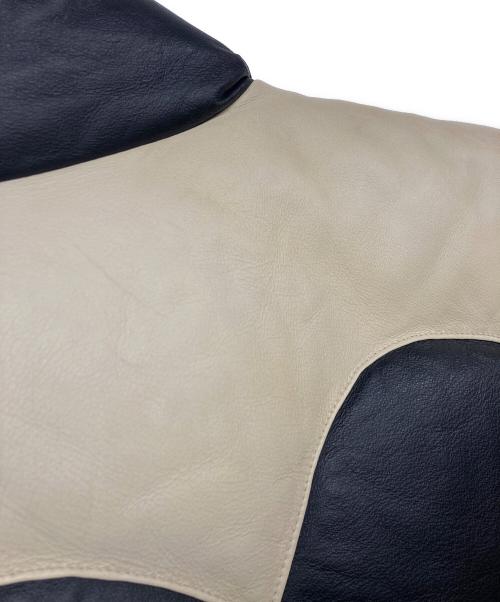 FREEDOM SPORTS WEAR（フリーダムスポーツウェア）FREEDOM SPORTS WEAR (フリーダムスポーツウェア) レザーダウンベスト ブラック サイズ:42の古着・服飾アイテム