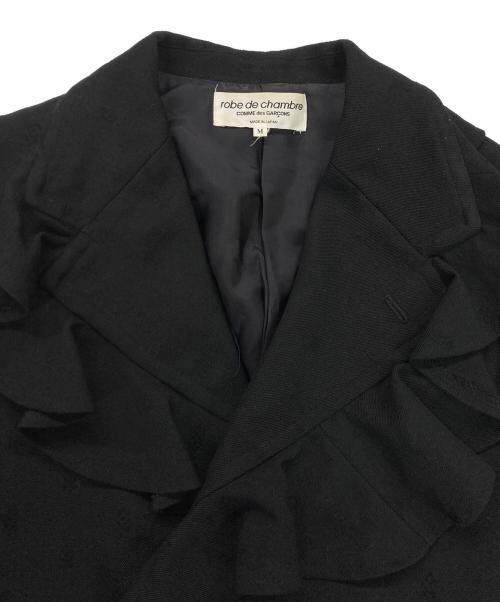 ROBE DE CHAMBRE COMME DES GARCONS（ローブドシャンブル コムデギャルソン）ROBE DE CHAMBRE COMME DES GARCONS (ローブドシャンブル コムデギャルソン) フリルジャケット ブラック サイズ:Mの古着・服飾アイテム