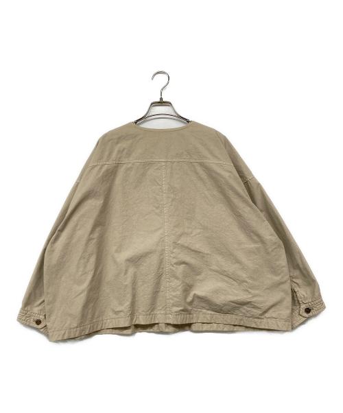 nest Robe（ネストローブ）nest Robe (ネストローブ) ノーカラージャケット ベージュ サイズ:Fの古着・服飾アイテム