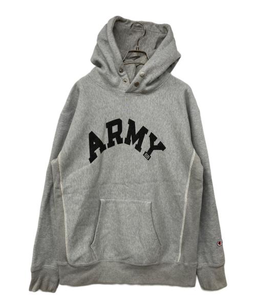 Champion REVERSE WEAVE（チャンピオン リバース ウィーブ）Champion REVERSE WEAVE (チャンピオン リバース ウィーブ) プリンパーカー グレー サイズ:XLの古着・服飾アイテム