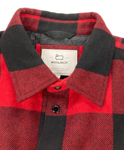 WOOLRICH（ウールリッチ）WOOLRICH (ウールリッチ) ALASKAN WOOL CHECK OVER SHIRT RED BUFFALO/アラスカン ウールチェック オーバーシャツ レッド×ブラック サイズ:Lの古着・服飾アイテム