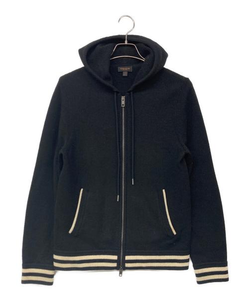 COACH（コーチ）COACH (コーチ) ニットパーカー ブラック サイズ:XSの古着・服飾アイテム