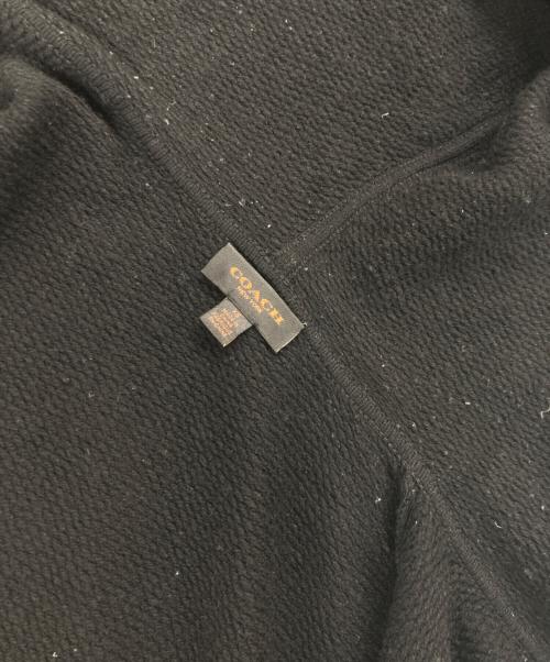 COACH（コーチ）COACH (コーチ) ニットパーカー ブラック サイズ:XSの古着・服飾アイテム
