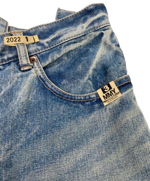 Maison MIHARA YASUHIRO（メゾン ミハラ ヤスヒロ）Maison MIHARA YASUHIRO (メゾン ミハラ ヤスヒロ) SLIDE PIECE DENIM PANTS ライトブルー サイズ:36の古着・服飾アイテム