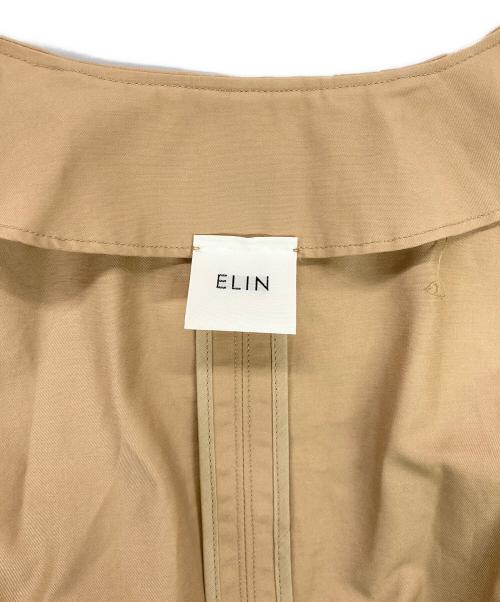ELIN（エリン）ELIN (エリン) LADY NO COLLAR TRENCH COAT ベージュ サイズ:36の古着・服飾アイテム