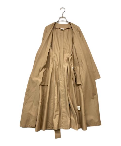 ELIN（エリン）ELIN (エリン) LADY NO COLLAR TRENCH COAT ベージュ サイズ:36の古着・服飾アイテム