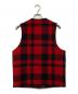 FILSON GARMENT (フィルソン ガーメント) MACKINAW WOOL VEST ブラック×レッド サイズ:40RB：10000円