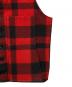 中古・古着 FILSON GARMENT (フィルソン ガーメント) MACKINAW WOOL VEST ブラック×レッド サイズ:40RB：10000円