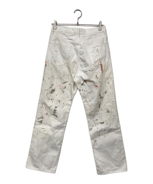 AURALEE（オーラリー）AURALEE (オーラリー) HARD TWIST DENIM HAND PAINTED 5P PANTS ホワイト サイズ:30の古着・服飾アイテム