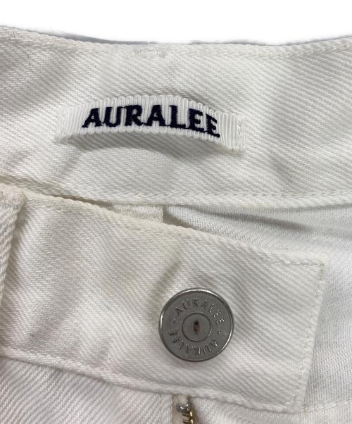 AURALEE（オーラリー）AURALEE (オーラリー) HARD TWIST DENIM HAND PAINTED 5P PANTS ホワイト サイズ:30の古着・服飾アイテム