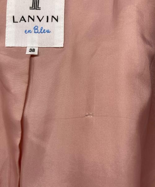 LANVIN en Bleu（ランバンオンブルー）LANVIN en Bleu (ランバンオンブルー) ビッグカラーチェスターコート ピンク サイズ:38の古着・服飾アイテム