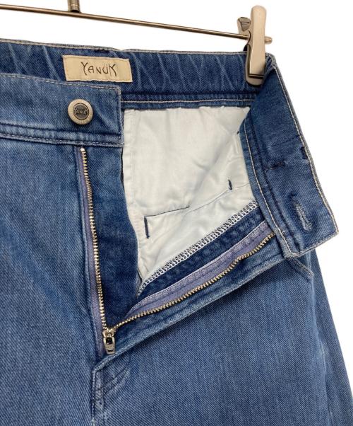 YANUK（ヤヌーク）YANUK (ヤヌーク) DENITフレアトラウザーズ/デニムパンツ ブルー サイズ:Sの古着・服飾アイテム