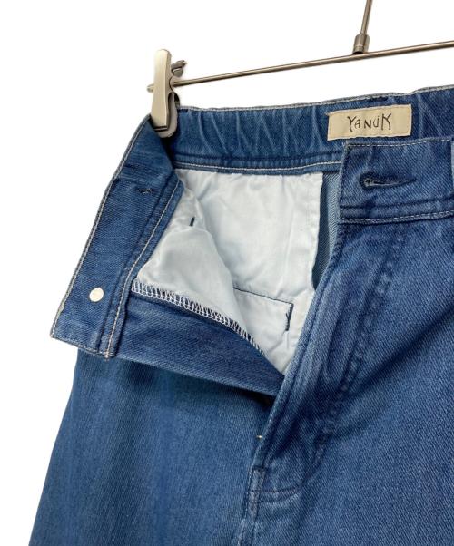 YANUK（ヤヌーク）YANUK (ヤヌーク) DENITフレアトラウザーズ/デニムパンツ ブルー サイズ:Sの古着・服飾アイテム