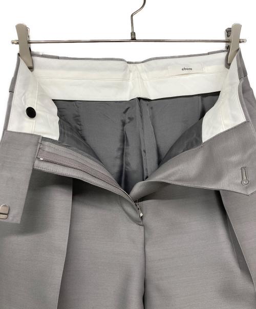 ebure（エブール）ebure (エブール) シルクウールスラックス グレー サイズ:36の古着・服飾アイテム