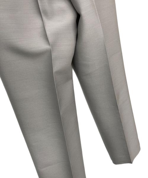 ebure（エブール）ebure (エブール) シルクウールスラックス グレー サイズ:36の古着・服飾アイテム