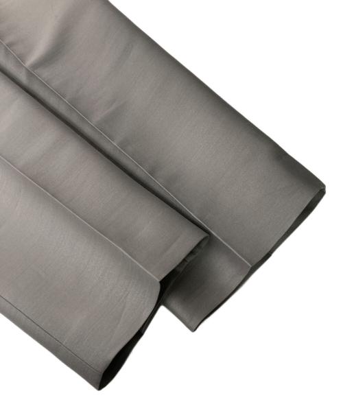 ebure（エブール）ebure (エブール) シルクウールスラックス グレー サイズ:36の古着・服飾アイテム