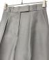 中古・古着 ebure (エブール) シルクウールスラックス グレー サイズ:36：15000円