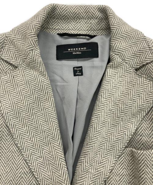 WEEKEND Max Mara（ウィークエンド マックスマーラ）Weekend Max Mara (ウィークエンド マックスマーラ) ヘリンボーンテーラードジャケット グレー サイズ:38の古着・服飾アイテム