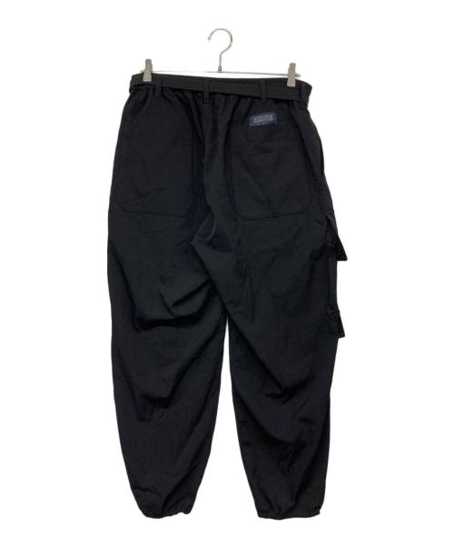 REGULATION Yohji Yamamoto MEN（レギュレーション ヨウジヤマモト）REGULATION Yohji Yamamoto MEN (レギュレーション ヨウジヤマモト) R-ウエストRIBパンツ ブラック サイズ:3の古着・服飾アイテム