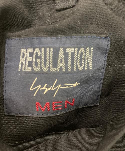 REGULATION Yohji Yamamoto MEN（レギュレーション ヨウジヤマモト）REGULATION Yohji Yamamoto MEN (レギュレーション ヨウジヤマモト) R-ウエストRIBパンツ ブラック サイズ:3の古着・服飾アイテム