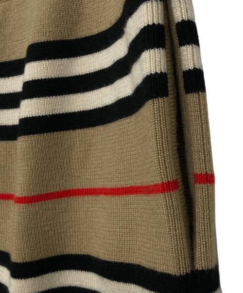 BURBERRY LONDON（バーバリーロンドン）BURBERRY LONDON (バーバリーロンドン) Kenton Striped Knit Shorts/ニットショーツ ベージュ サイズ:Mの古着・服飾アイテム