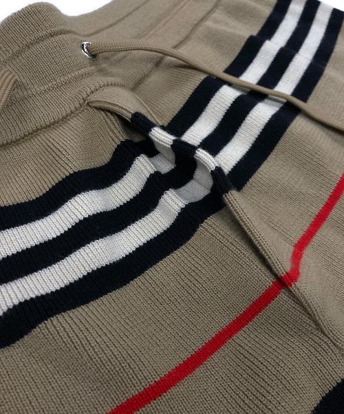 BURBERRY LONDON（バーバリーロンドン）BURBERRY LONDON (バーバリーロンドン) Kenton Striped Knit Shorts/ニットショーツ ベージュ サイズ:Mの古着・服飾アイテム