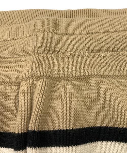 BURBERRY LONDON（バーバリーロンドン）BURBERRY LONDON (バーバリーロンドン) Kenton Striped Knit Shorts/ニットショーツ ベージュ サイズ:Mの古着・服飾アイテム